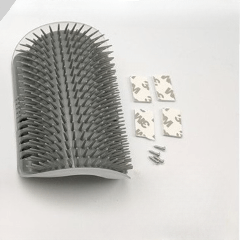 Cat Corner Self Grooming Brush – Wall-Mounted Pet Massager Comb
