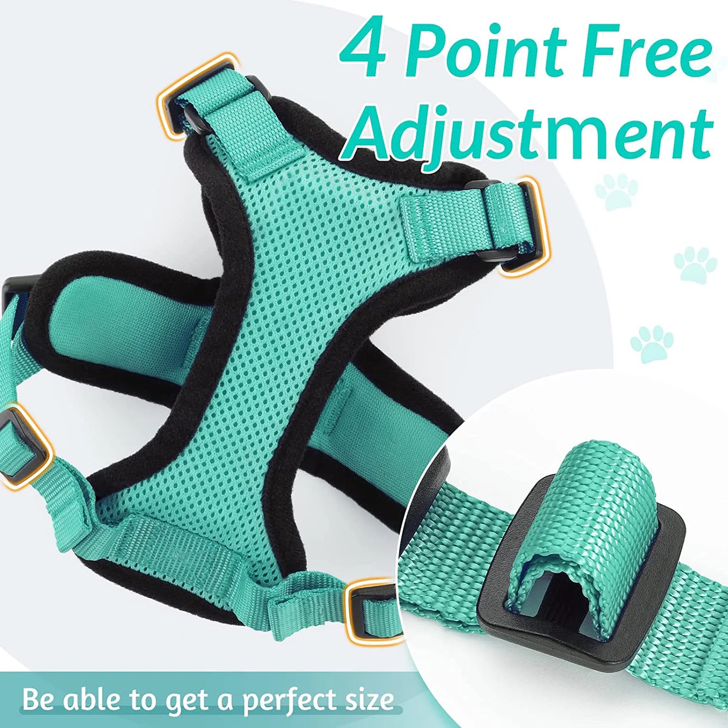 Escape-Proof Cat Harness & Leash Set – Soft, Adjustable Vest for Walking