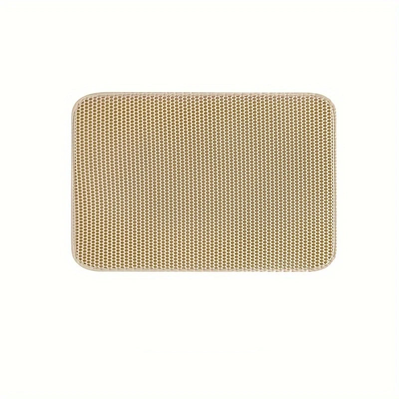 Large Waterproof Cat Litter Mat – Honeycomb Double Layer, Anti-Scatter & Easy Clean