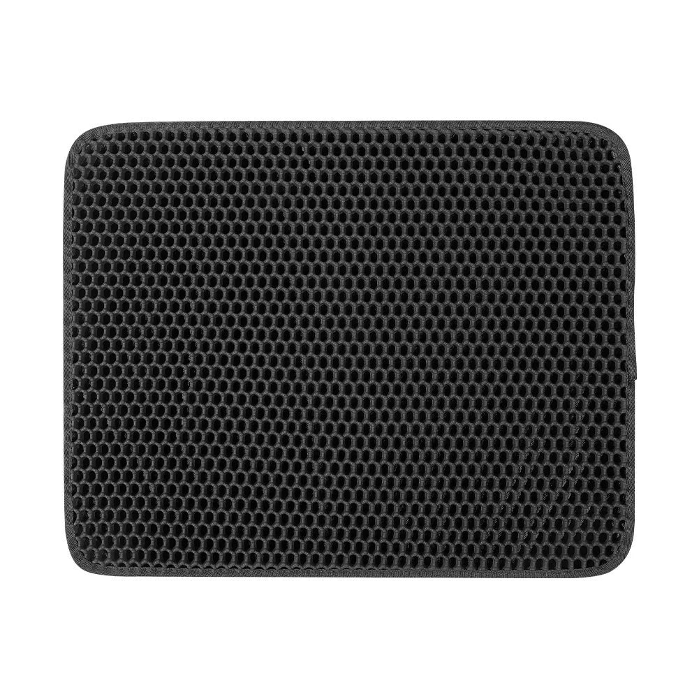 Large Waterproof Cat Litter Mat – Honeycomb Double Layer, Anti-Scatter & Easy Clean