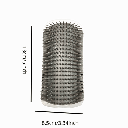 Cat Corner Self Grooming Brush – Wall-Mounted Pet Massager Comb