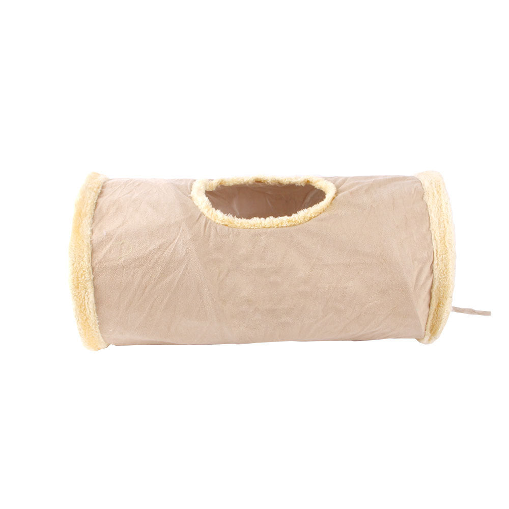 [Funny Foldable Cat Toy Tunnel] Foldable Plush Cat Toy Tunnel Funny Cat Tent For Dog And Kitten Play Supply