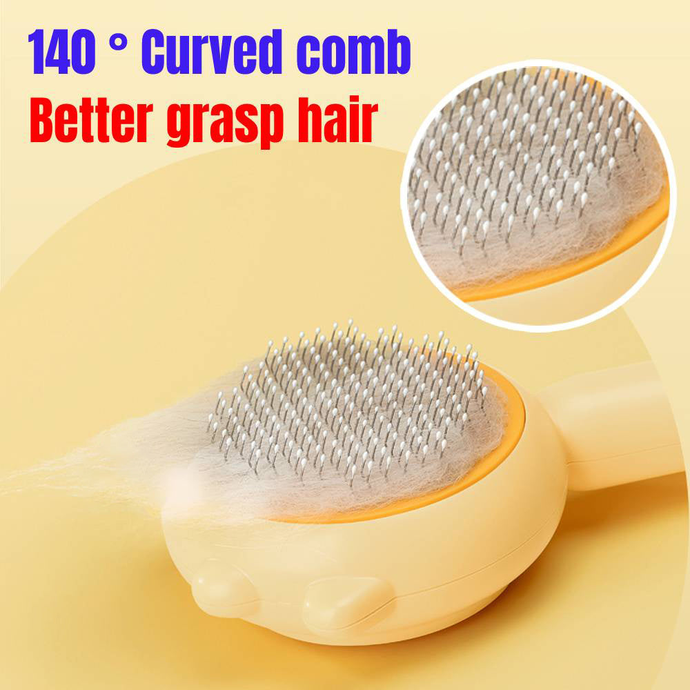 Premium Cat Self Grooming Brush - Cats Grooming Essential for Healthy Coat, Gentle Massage, Shedding Remover, and Claw Care - Easy to Clean, Pet-Friendly Design, Kitten and Adult Cat Suitable
