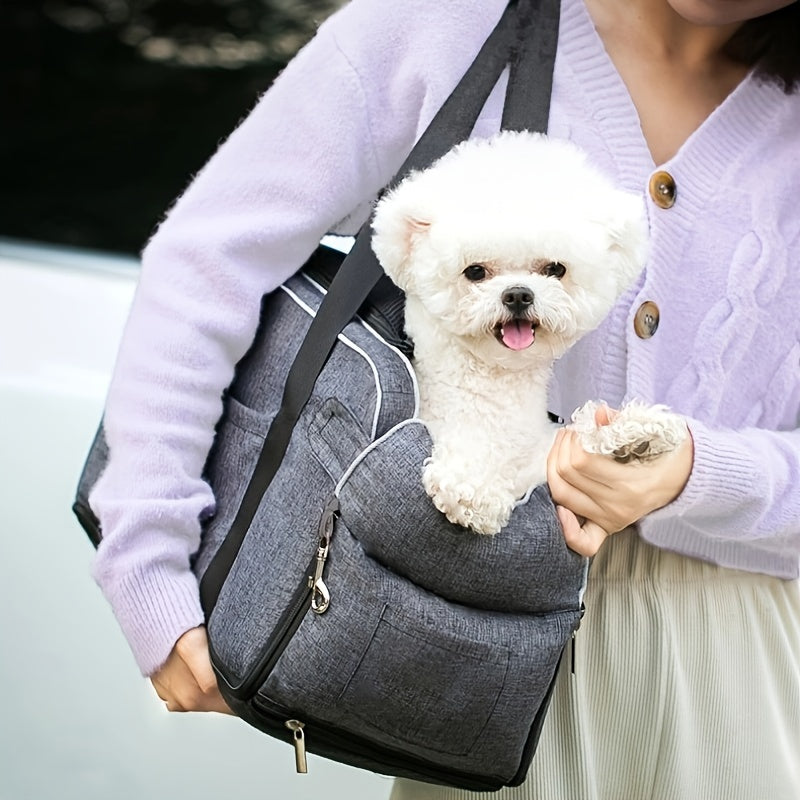 Portable Dog & Cat Booster Seat, Travel Carrier, Car Mat & Central Control For Maximum Comfort & Safety