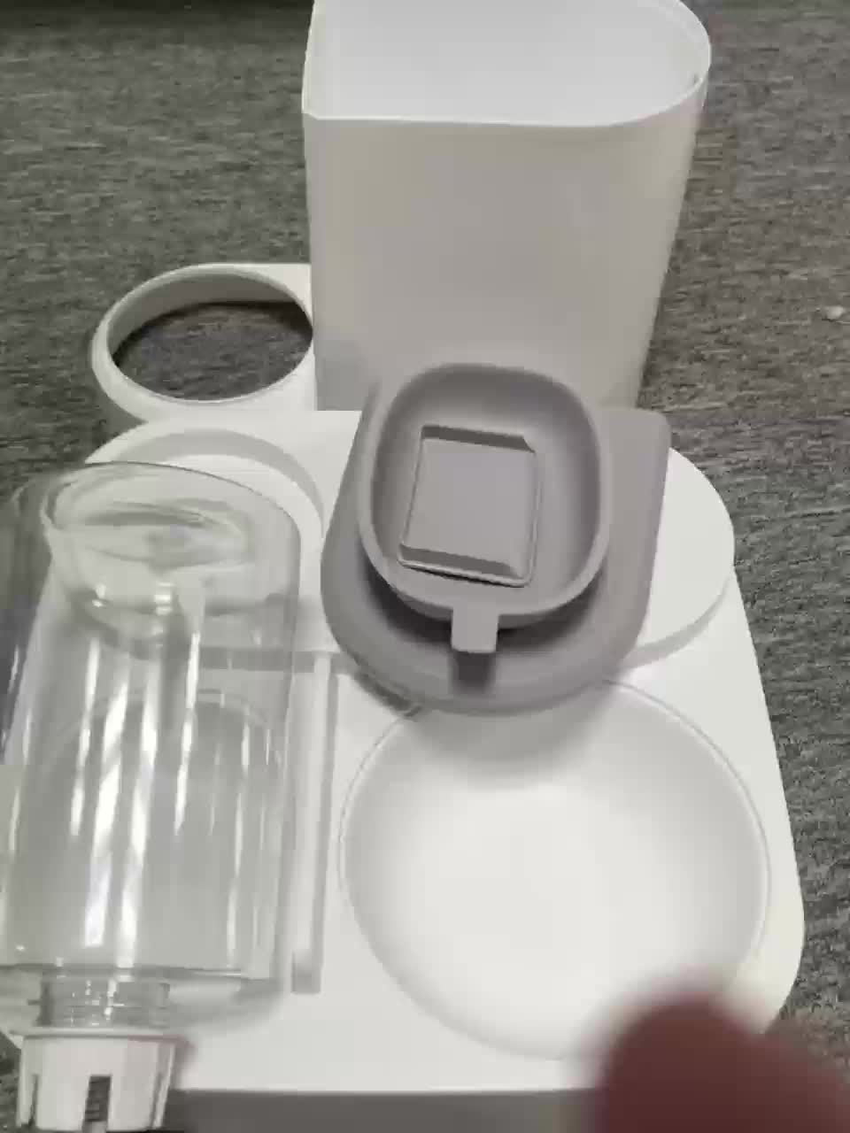 Automatic Pet Water And Food Feeder, 2 In 1 Large Capacity Cat Food Container Water Dispenser, Self Feeding Station For Indoor Cats Feeding Supplies