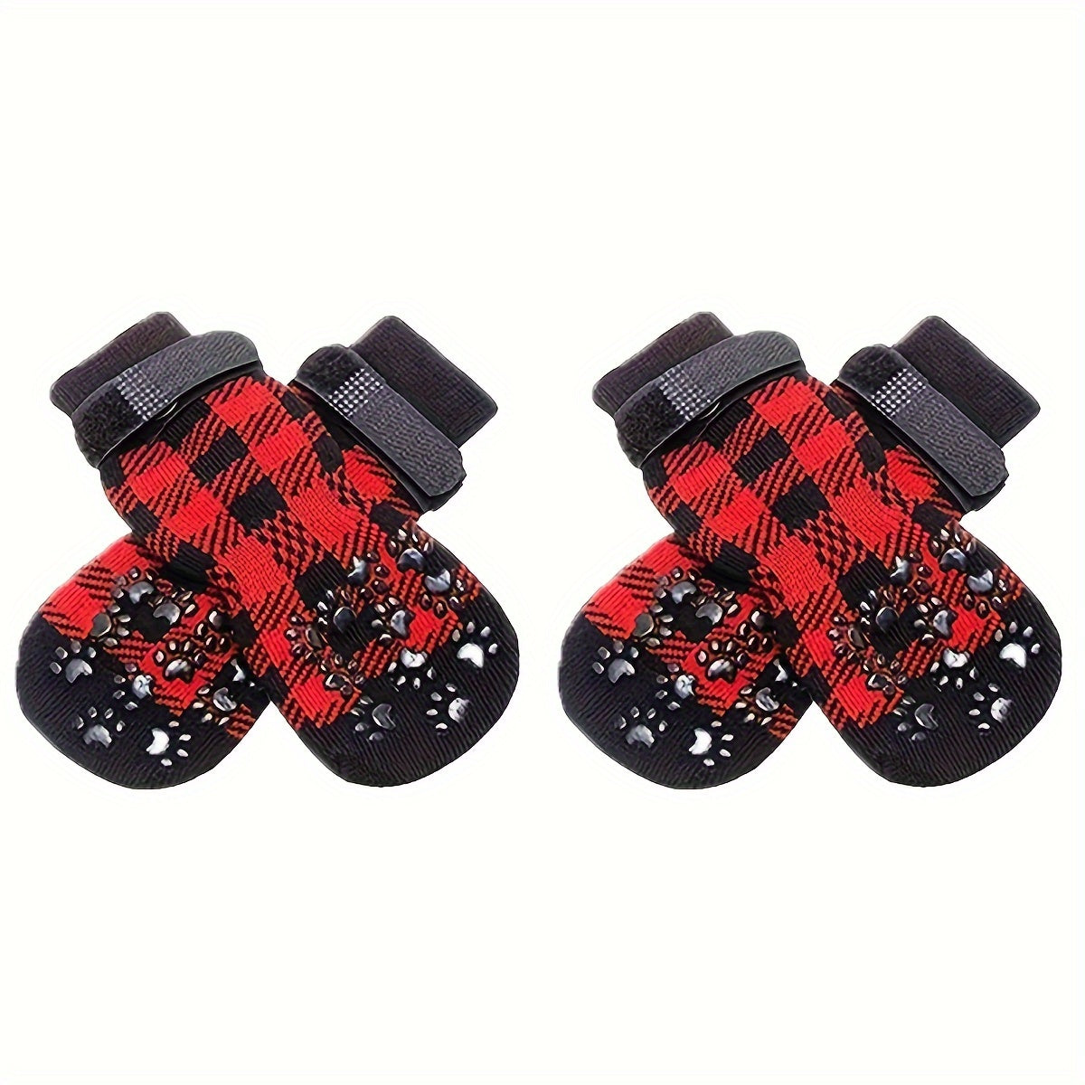 Protect Your Pet's Paws With These Non-Slip Outdoor Socks - 4pcs For Dog & Cat!