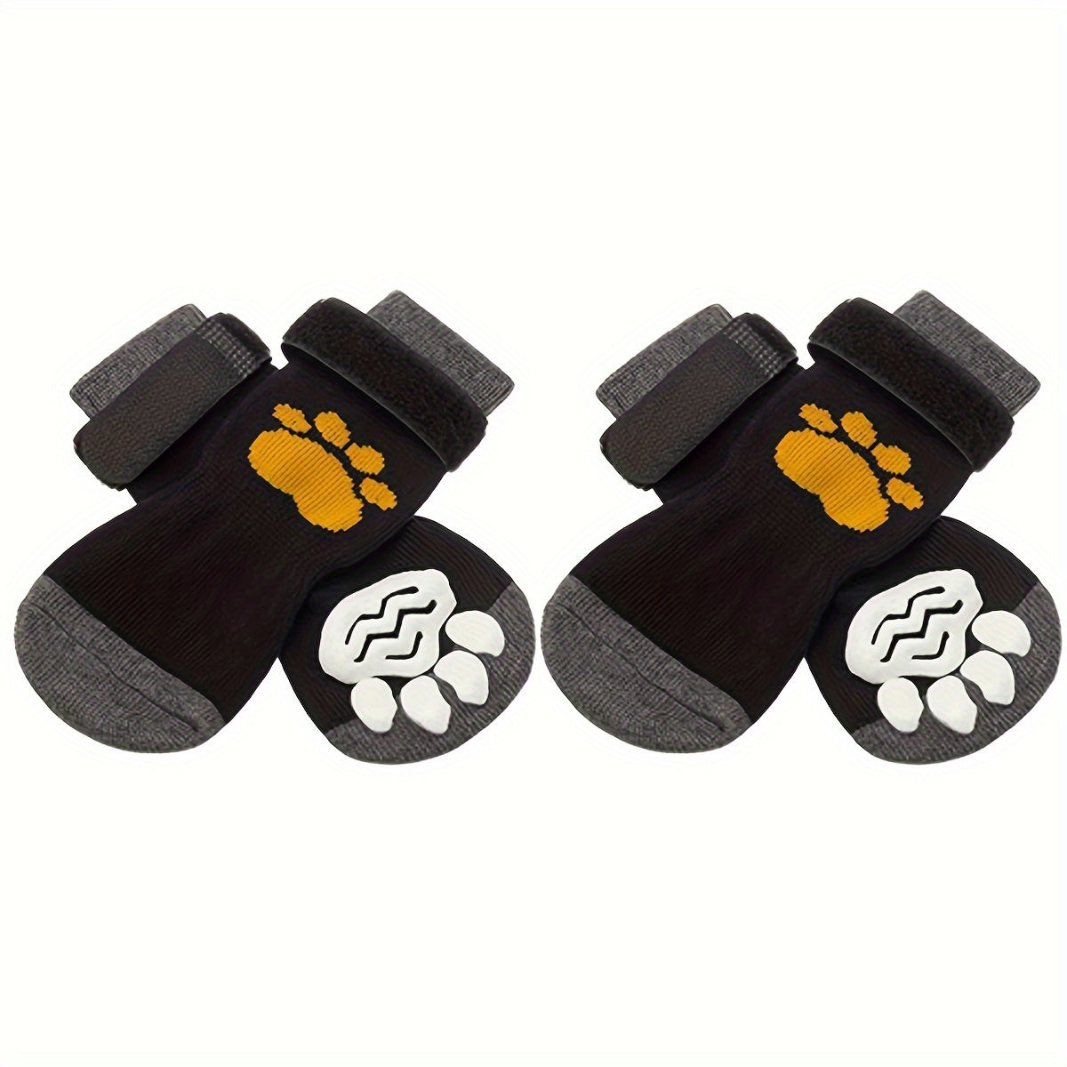 Protect Your Pet's Paws With These Non-Slip Outdoor Socks - 4pcs For Dog & Cat!