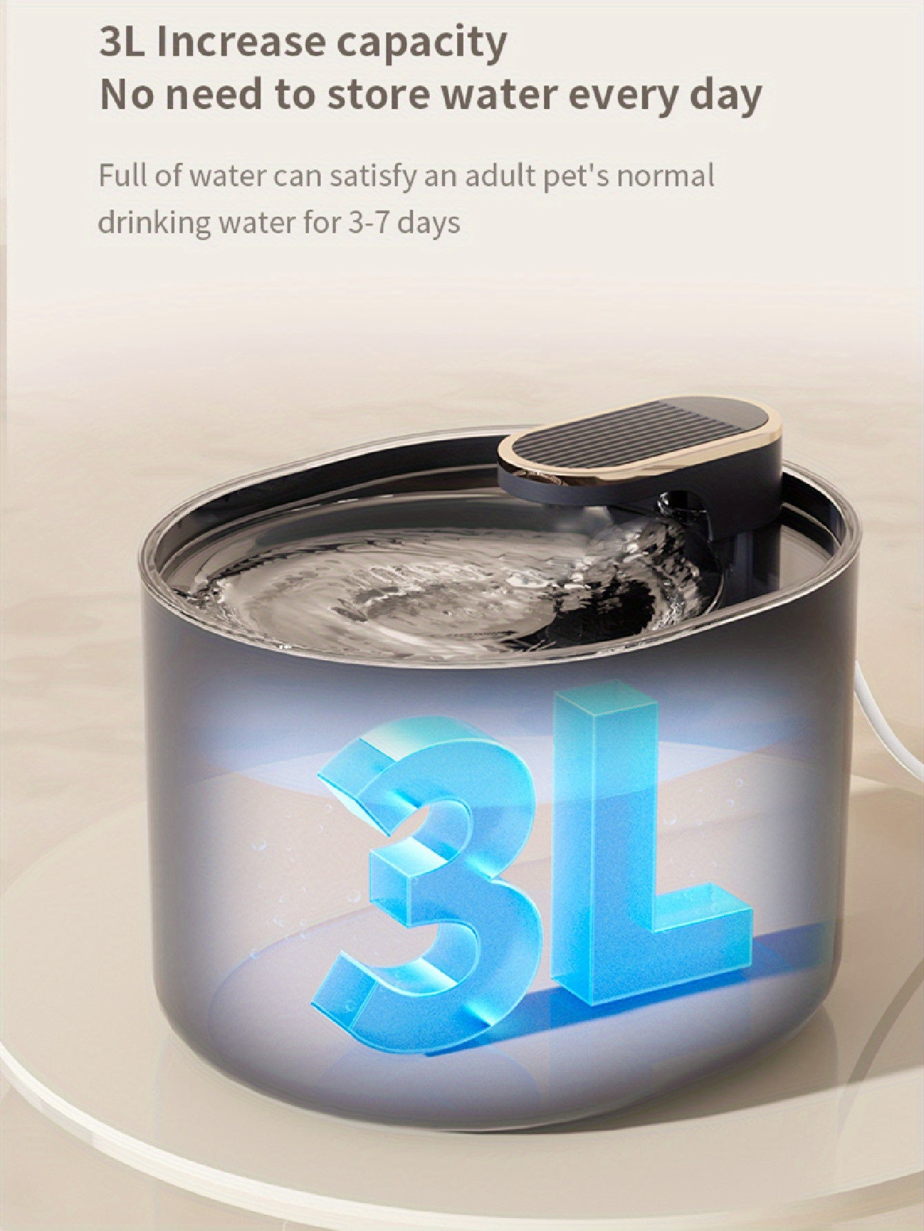Large Capacity Silent Pet Water Dispenser - Automatic Cat Water Fountain with Circulation System, Reduced Noise, and Easy Cleaning - Perfect for Cats and Small Pets