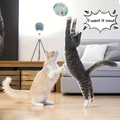 3pcs Colorful Spring Toy Set - Keep Your Cat Entertained With Interactive Rolling Balls & Mouse Toys