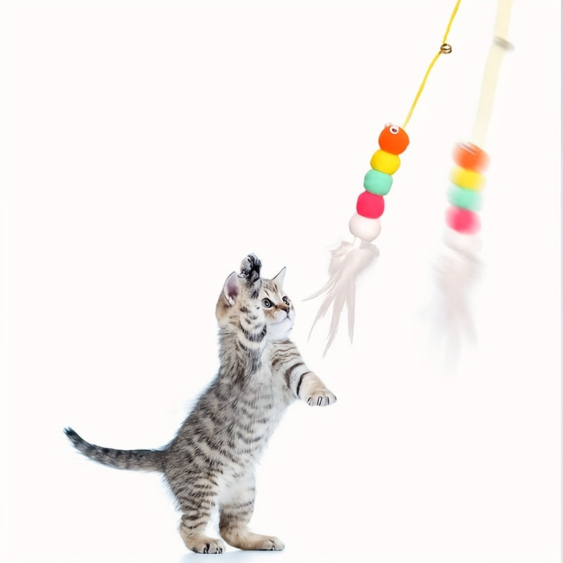 Adjustable Hanging Cat Toy For Interactive Teasing And Playful Fun.
