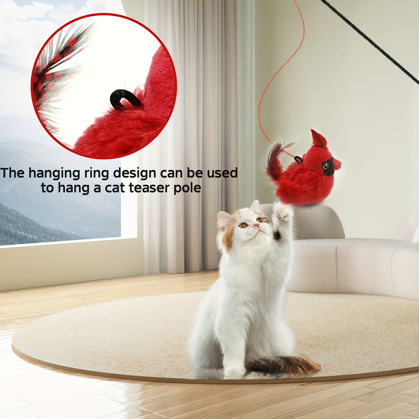 Interactive Cat Toy with Real Bird Sound – Best Toy to Keep Cats Active