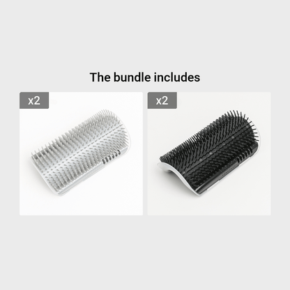 Cat Corner Self Grooming Brush – Wall-Mounted Pet Massager Comb