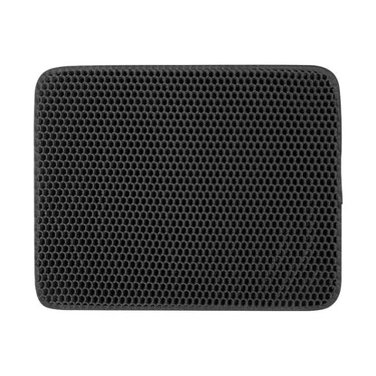 Large Waterproof Cat Litter Mat – Honeycomb Double Layer, Anti-Scatter & Easy Clean