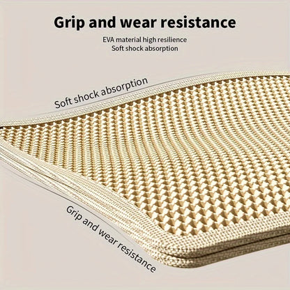 Large Waterproof Cat Litter Mat – Honeycomb Double Layer, Anti-Scatter & Easy Clean