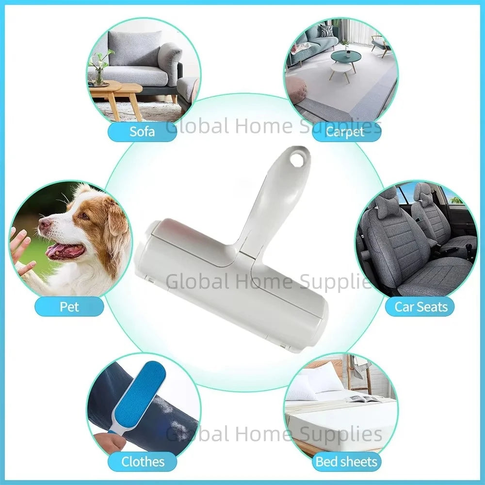 Reusable Pet Hair Remover Roller – Self-Cleaning Brush for Cat & Dog Fur