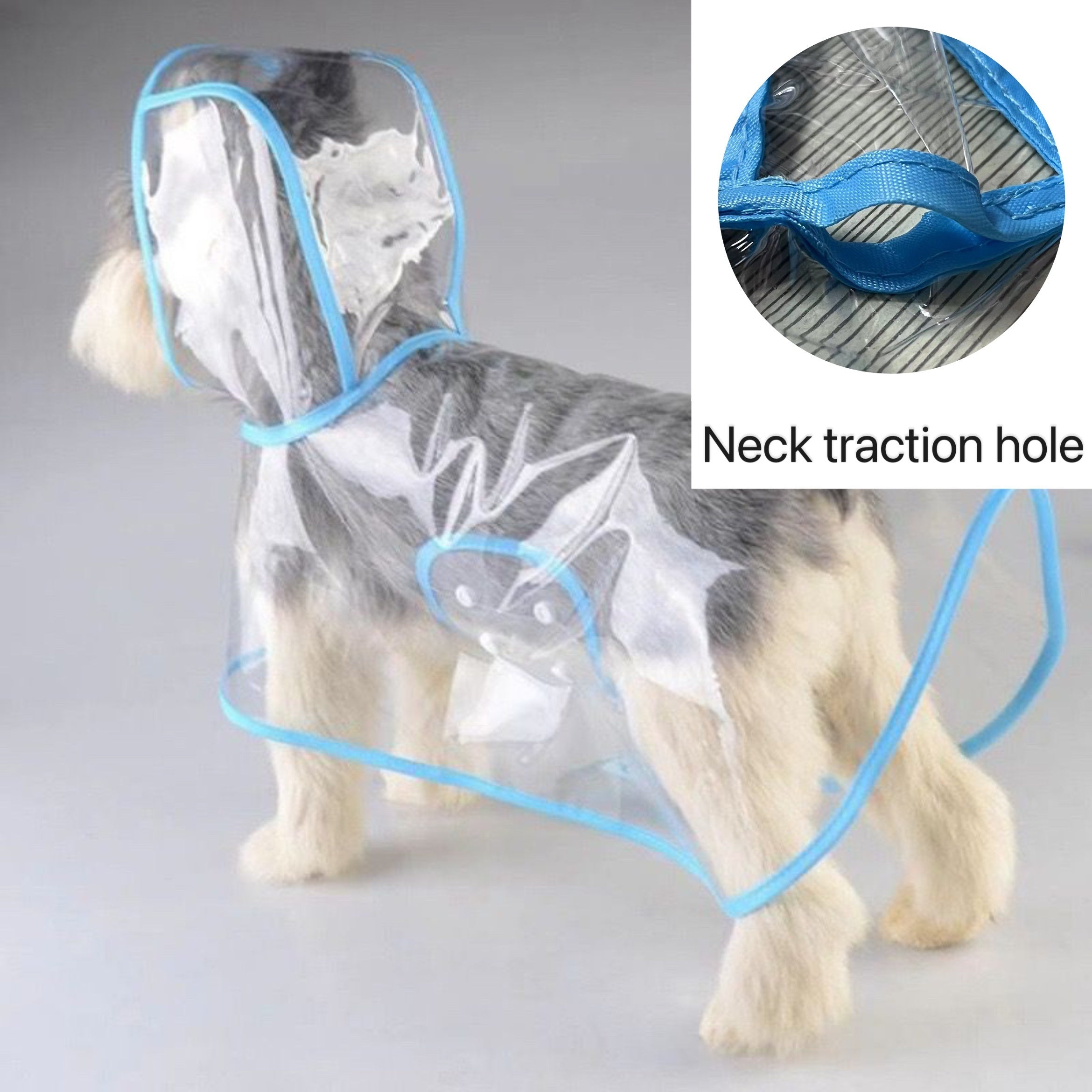 Transparent Dog Raincoat with Hood + Waterproof Shoes – Stylish & Protective