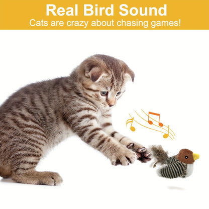 Interactive Cat Toy with Real Bird Sound – Best Toy to Keep Cats Active