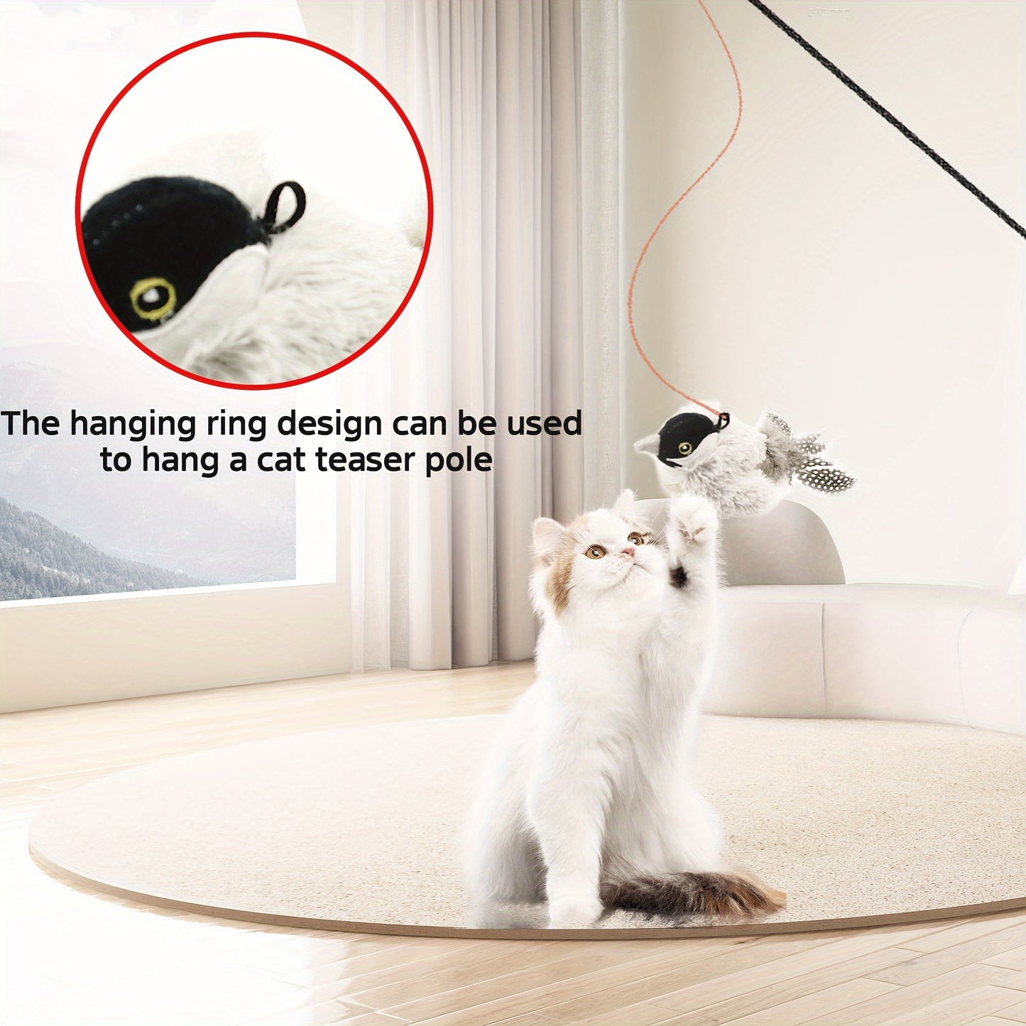 Interactive Cat Toy with Real Bird Sound – Best Toy to Keep Cats Active