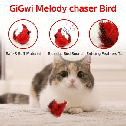 Interactive Cat Toy with Real Bird Sound – Best Toy to Keep Cats Active